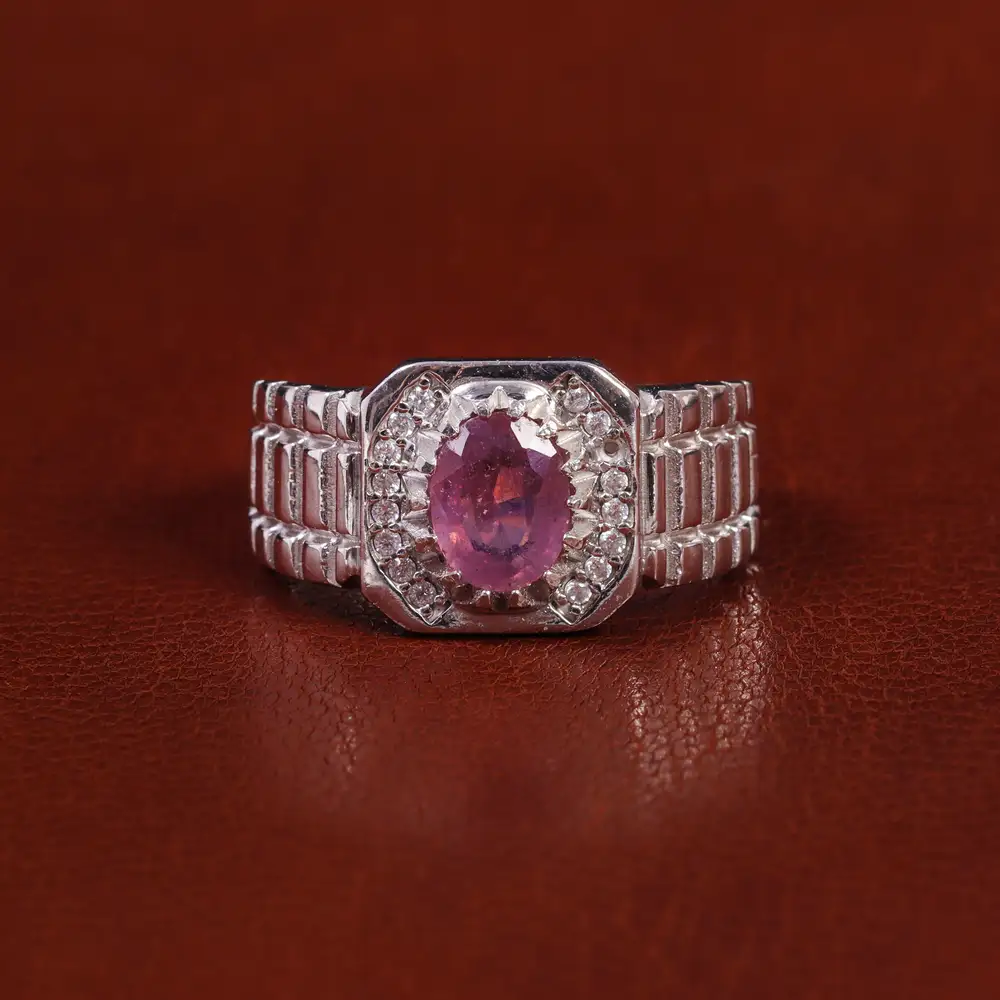 انگشتر یاقوت سرخ مردانه کد 22384