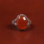 انگشتر عقیق یمن مردانه کد 22401