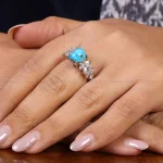 انگشتر فیروزه شجری زنانه کد 22416