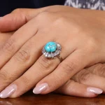 انگشتر فیروزه شجری زنانه کد 22422