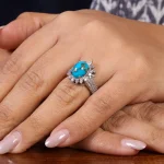 انگشتر فیروزه شجری زنانه کد 22434