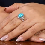 انگشتر فیروزه شجری زنانه کد 22445