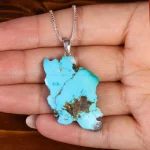 گردنبند فیروزه طرح ایران کد 22562