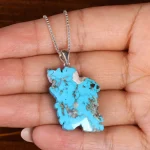 گردنبند فیروزه طرح ایران کد 22566