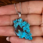 گردنبند فیروزه طرح ایران کد 22581