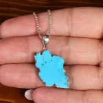 گردنبند فیروزه طرح ایران کد 22591