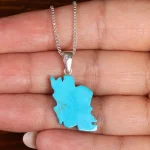 گردنبند فیروزه طرح ایران کد 22595