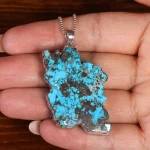 گردنبند فیروزه طرح ایران کد 22608