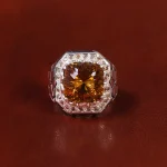 انگشتر سیترین مردانه کد 22661