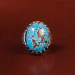 انگشتر فیروزه شجری مردانه کد 22674