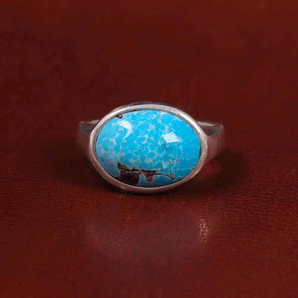 انگشتر فیروزه شجری مردانه کد 22687