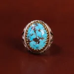 انگشتر فیروزه شجری مردانه کد 22693