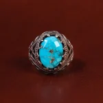 انگشتر فیروزه شجری مردانه کد 22711