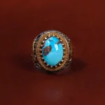 انگشتر فیروزه شجری مردانه کد 22712
