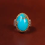 انگشتر فیروزه شجری مردانه کد 22736