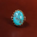انگشتر فیروزه شجری مردانه کد 22767