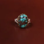 انگشتر فیروزه شجری مردانه کد 22770