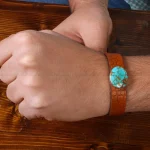 دستبند چرم فیروزه کد 22794