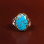 انگشتر فیروزه شجری مردانه کد 22803