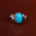 انگشتر فیروزه شجری مردانه کد 22845