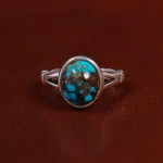 انگشتر فیروزه شجری مردانه کد 22847