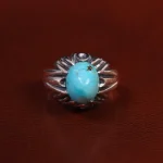انگشتر فیروزه شجری مردانه کد 22848