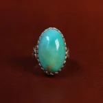 انگشتر فیروزه عجمی مردانه کد 22851
