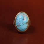 انگشتر فیروزه شجری مردانه کد 22854