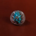 انگشتر فیروزه شجری مردانه کد 22858