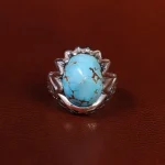 انگشتر فیروزه شجری مردانه کد 22860