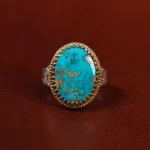 انگشتر فیروزه شجری مردانه کد 22870