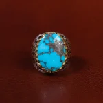 انگشتر فیروزه شجری مردانه کد 22893