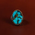 انگشتر فیروزه شجری مردانه کد 22898