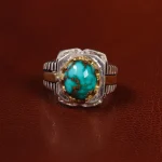 انگشتر فیروزه شجری مردانه کد 22912