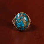 انگشتر فیروزه شجری مردانه کد 22916