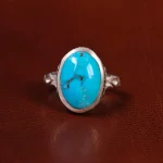 انگشتر فیروزه شجری مردانه کد 22925