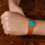 دستبند چرم فیروزه کد 22969