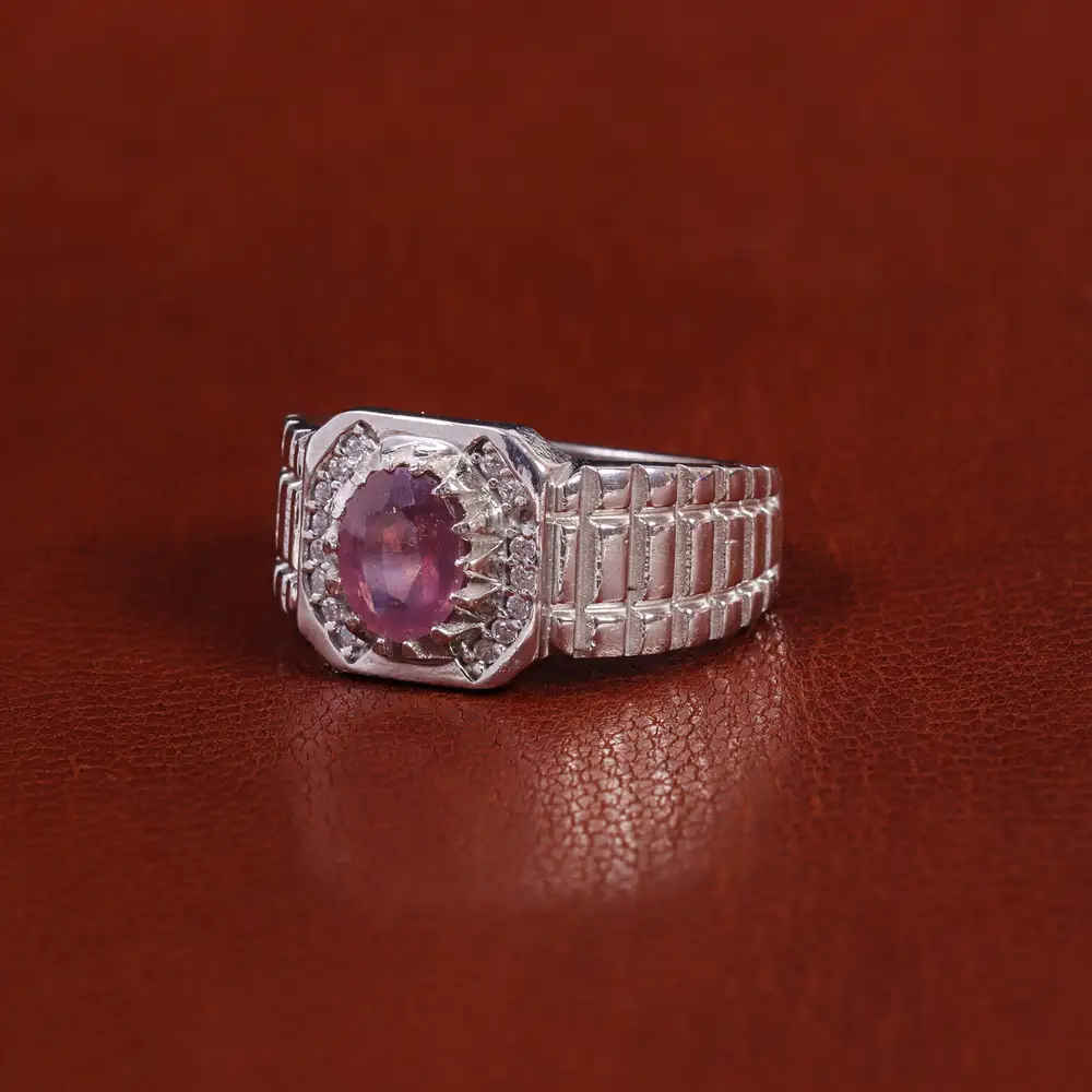 انگشتر یاقوت سرخ مردانه کد 22384