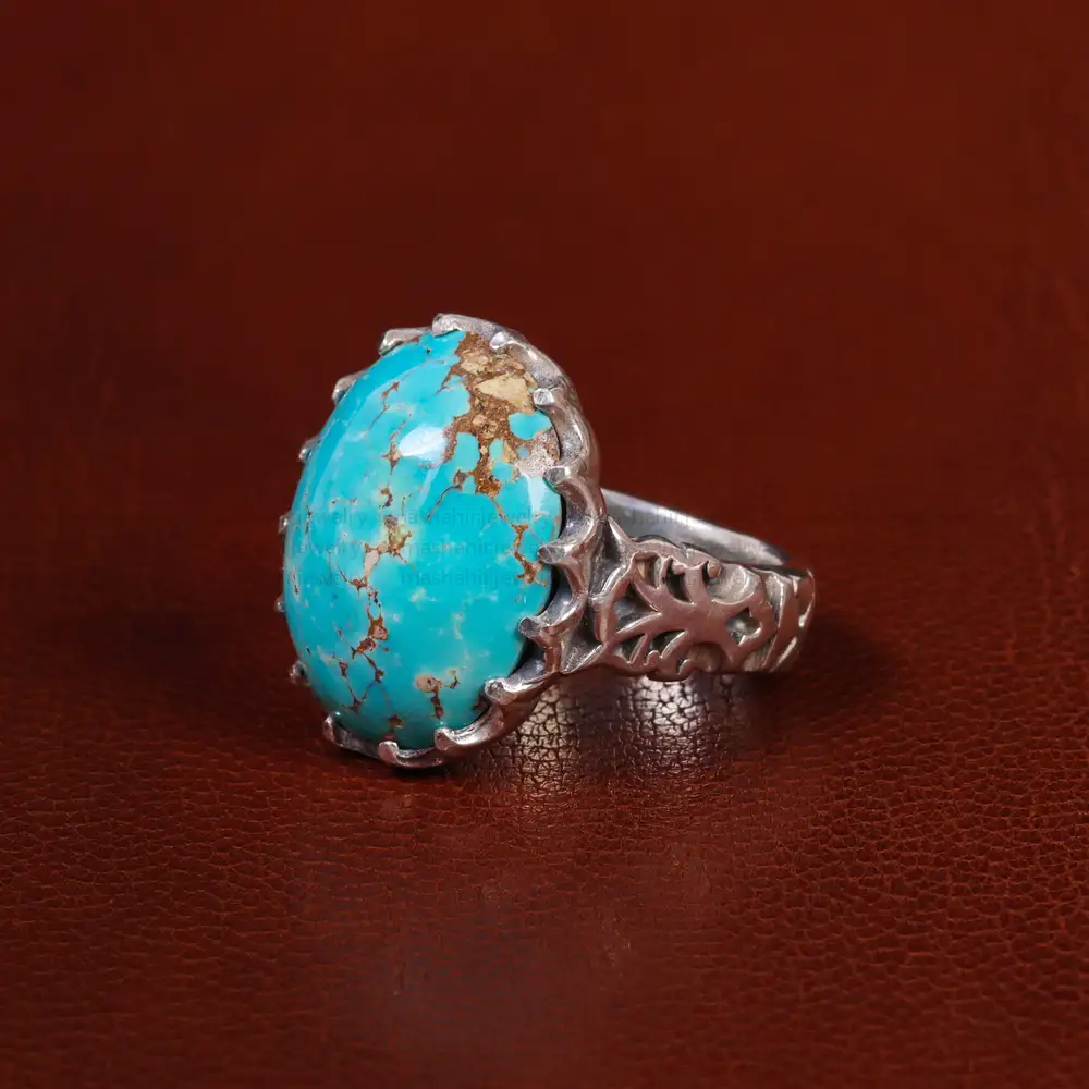 انگشتر فیروزه شجری مردانه کد 22932