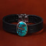 دستبند چرم فیروزه کد 22976