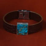 دستبند چرم فیروزه کد 22979