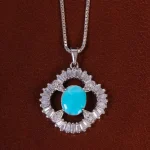 گردنبند فیروزه زنانه کد 22986