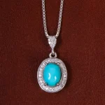 گردنبند فیروزه زنانه کد 23012