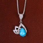 گردنبند فیروزه زنانه کد 23014