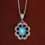 گردنبند فیروزه زنانه کد 23017