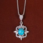 گردنبند فیروزه زنانه کد 23030