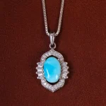 گردنبند فیروزه زنانه کد 23032