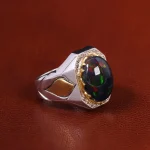 انگشتر اوپال مردانه کد 23119