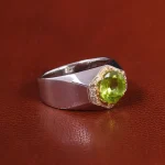 انگشتر زبرجد مردانه کد 23121