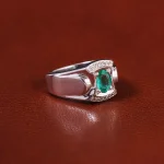 انگشتر زمرد مردانه کد 23137